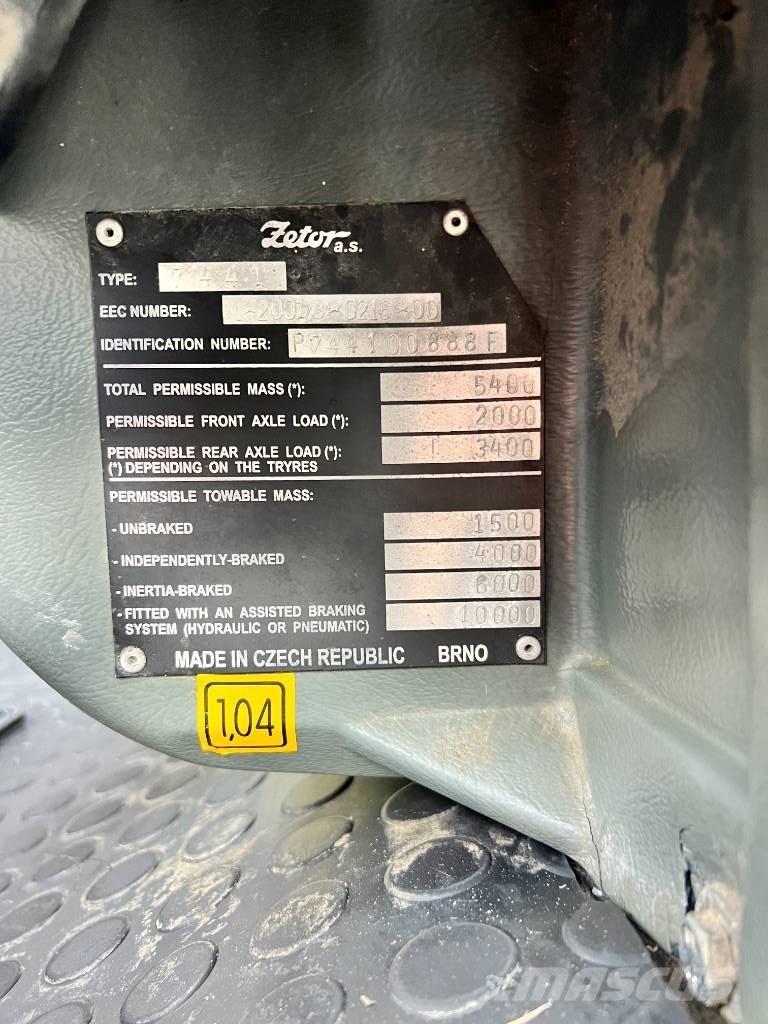 Zetor 7441 PROXIMA Traktoriai