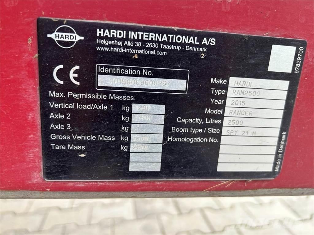 Hardi Ranger 2500 Prikabinami purkštuvai