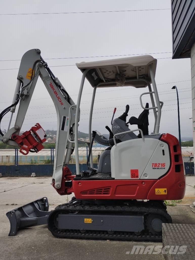 Takeuchi TB 216 Mini ekskavatoriai < 7 t