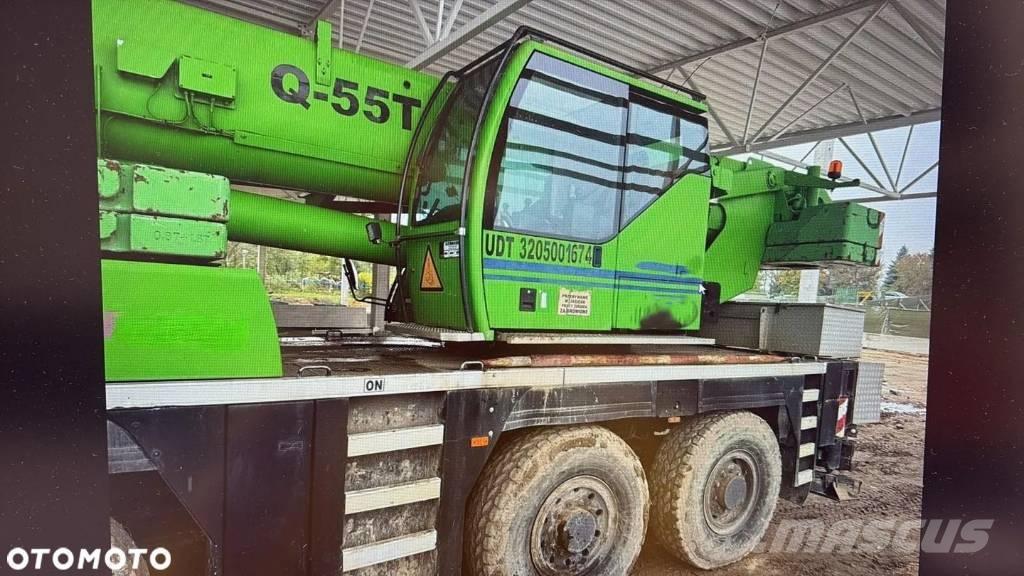 Liebherr LTM 1055 Neapdoroto reljefo kranai