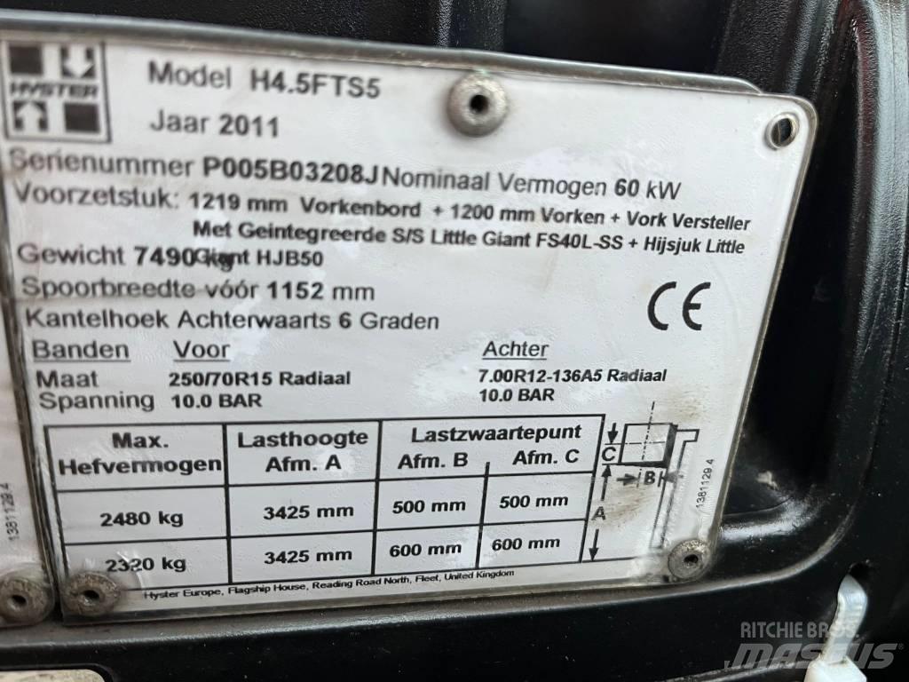 Hyster H4.5 Dyzeliniai krautuvai