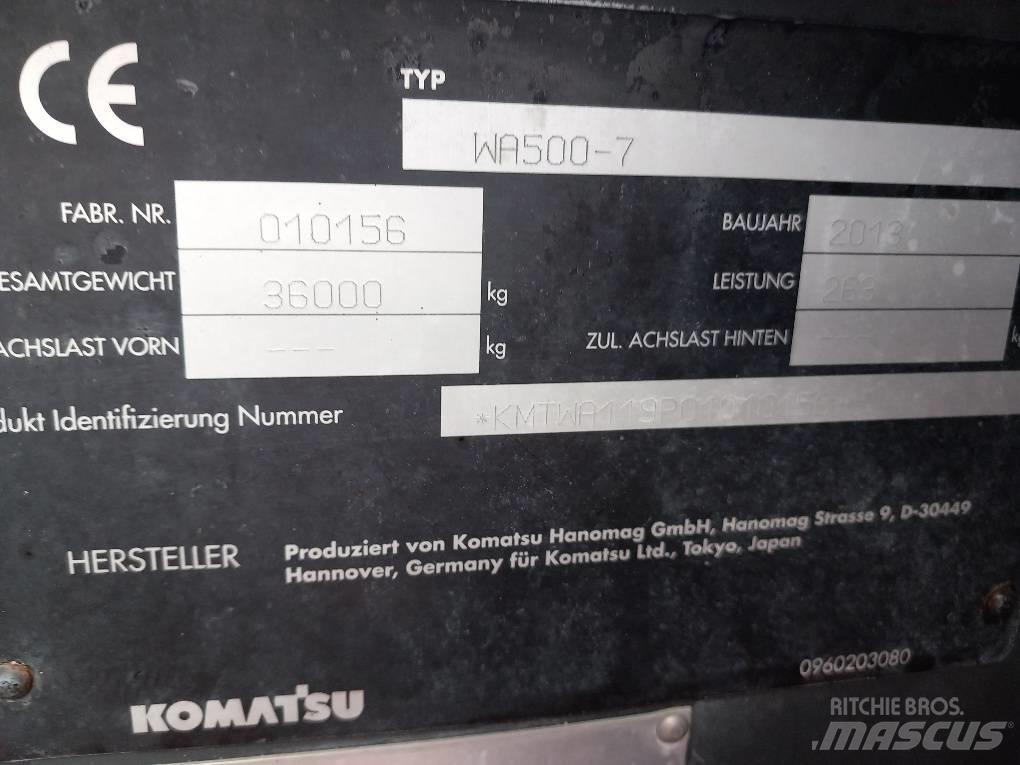 Komatsu WA500-7 Naudoti ratiniai krautuvai