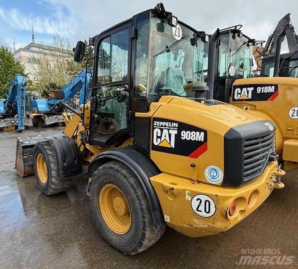 CAT 908M Naudoti ratiniai krautuvai