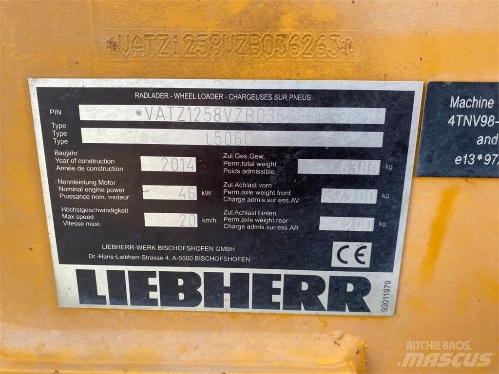 Liebherr L 506 C Naudoti ratiniai krautuvai