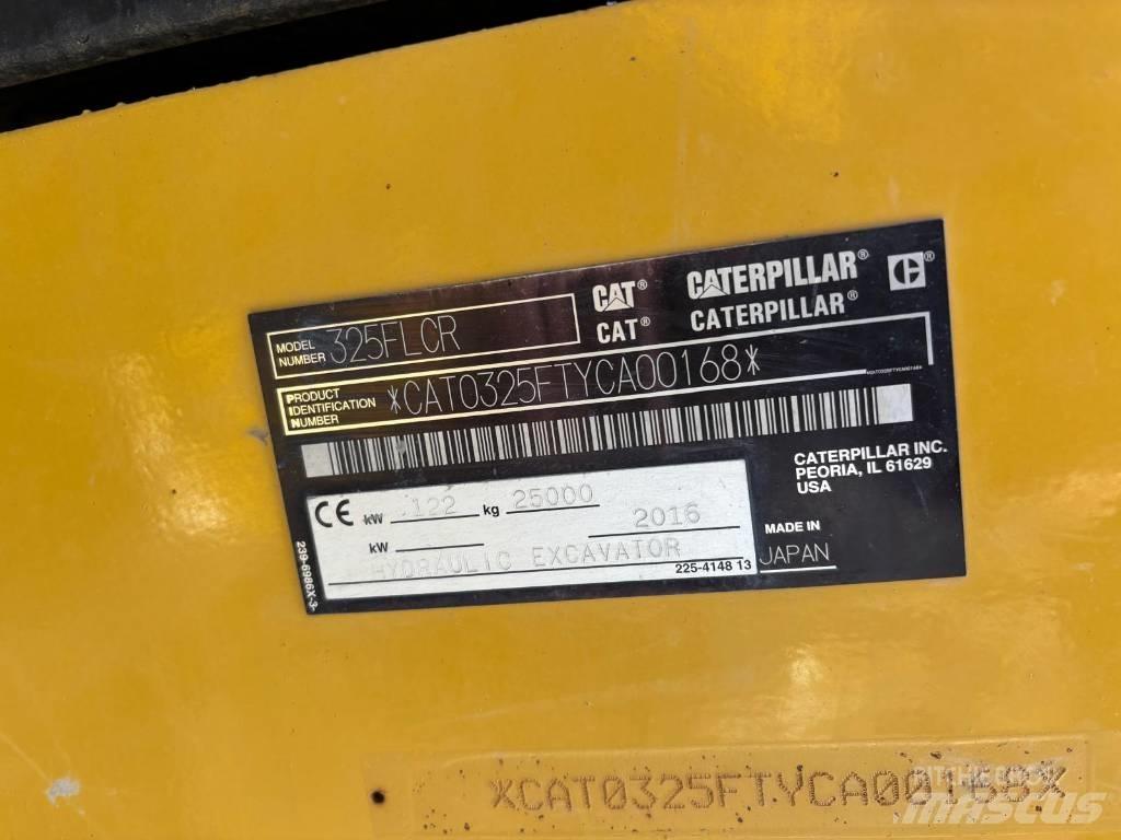 CAT 325 FL CR Vikšriniai ekskavatoriai