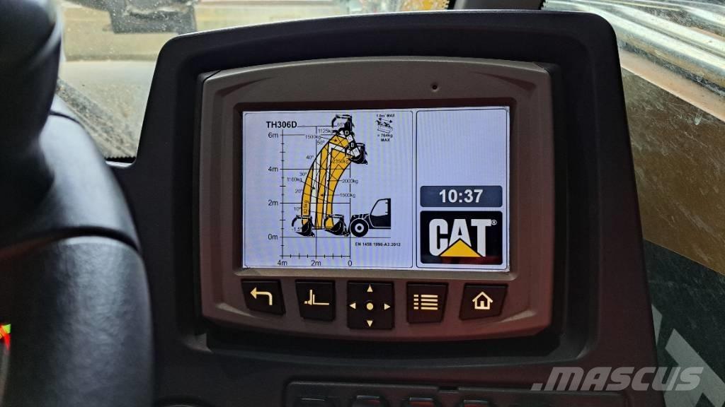 CAT TH306D Teleskopiniai krautuvai žemės ūkiui