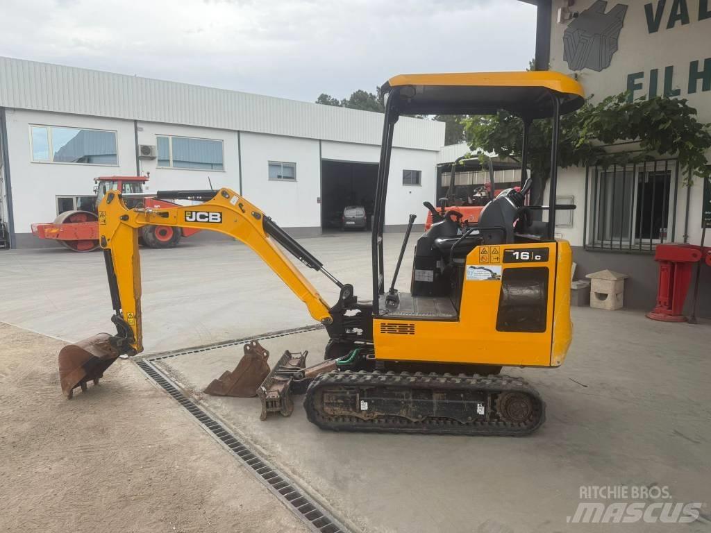 JCB 16 C-1, 821h Mini ekskavatoriai < 7 t