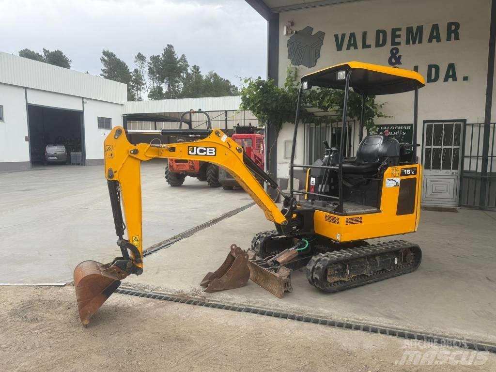 JCB 16 C-1, 821h Mini ekskavatoriai < 7 t