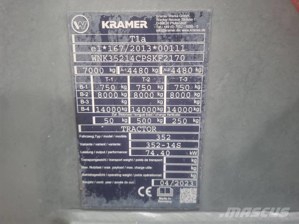 Kramer 8115 Naudoti ratiniai krautuvai