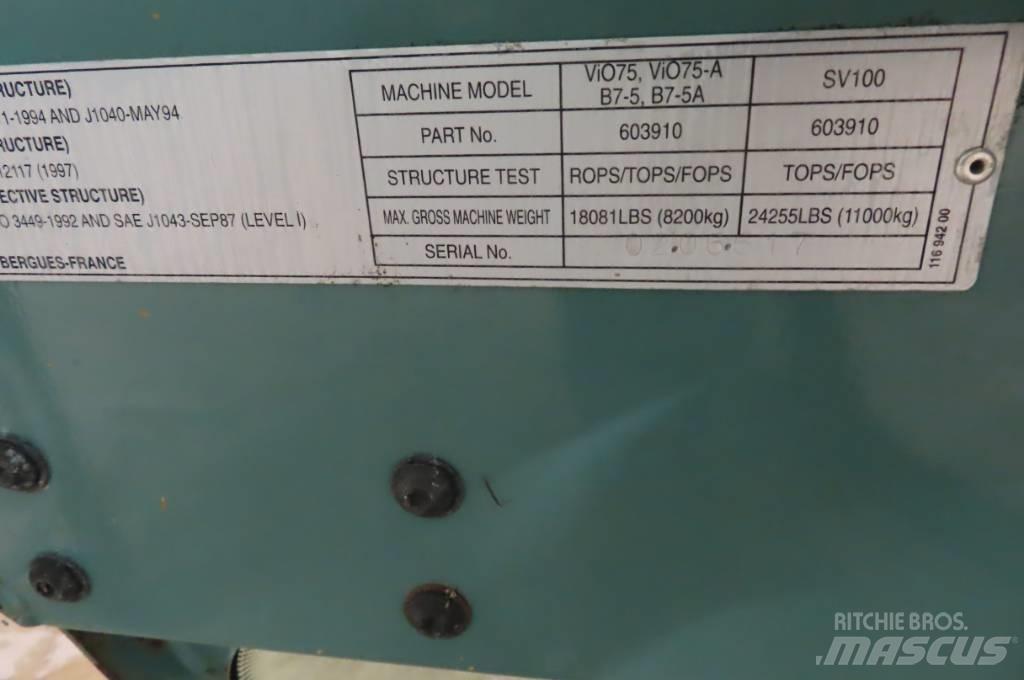 Yanmar Vio 75 Kabinos ir interjeras