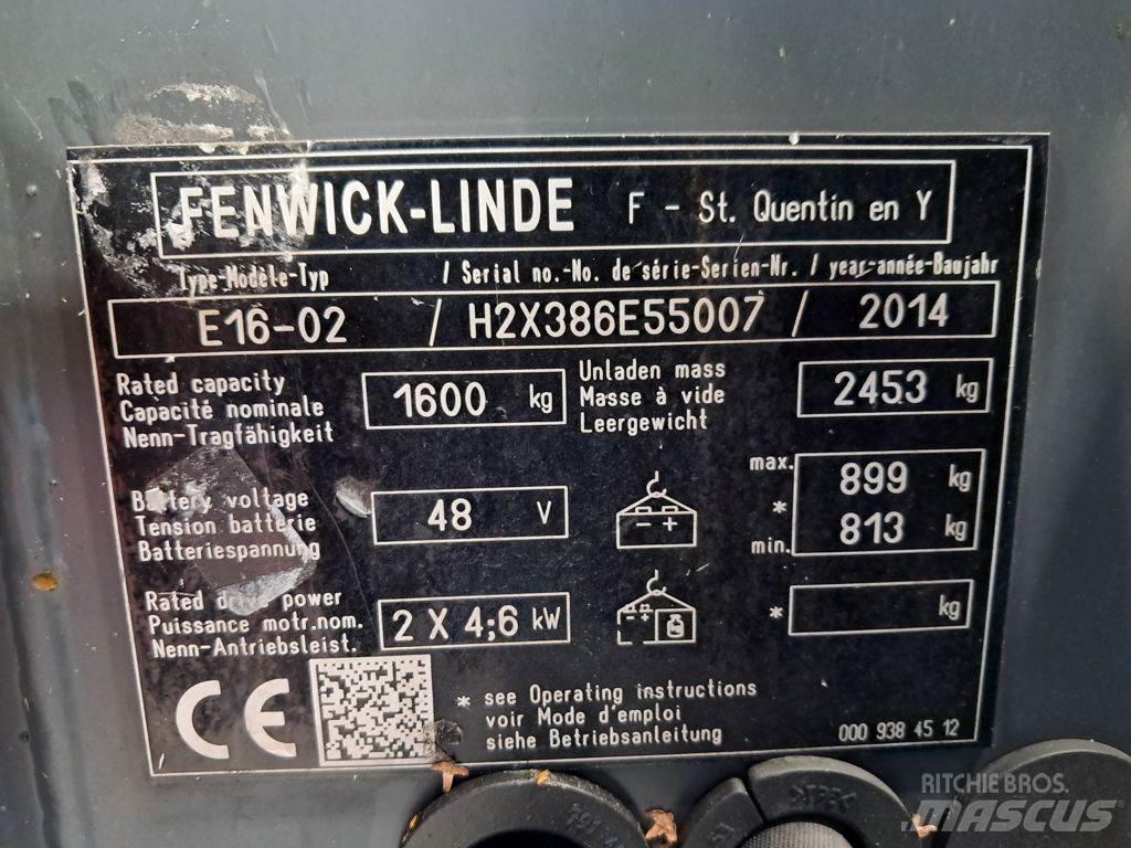 Linde E16-02 Elektriniai šakiniai krautuvai