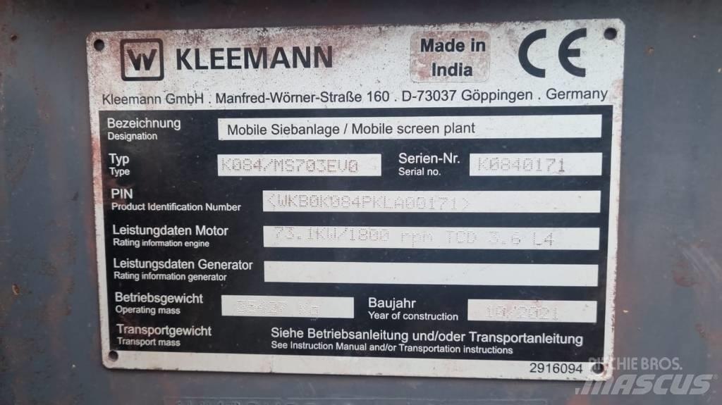 Kleemann MS 703 EVO Mobilūs sietai