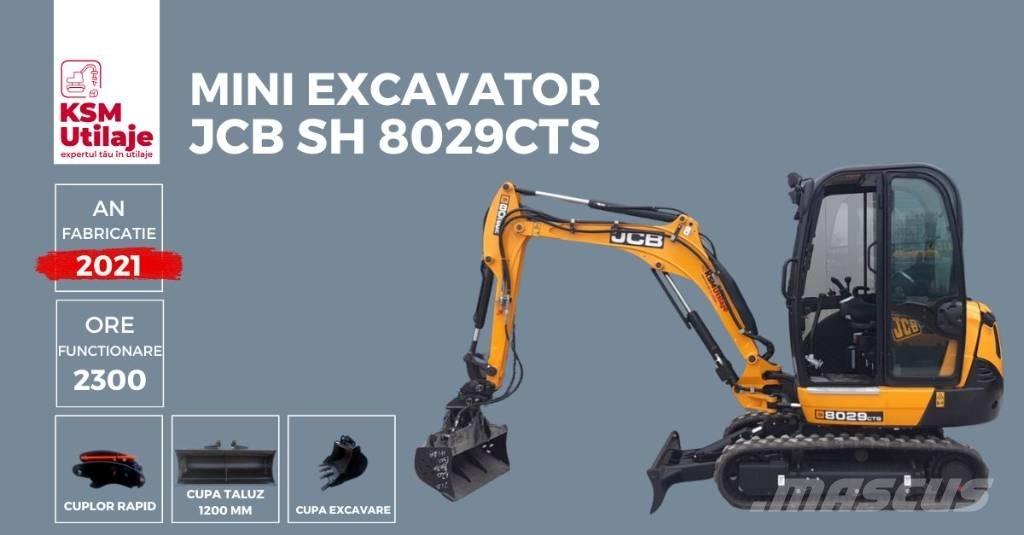JCB 8029 CTS Mini ekskavatoriai < 7 t