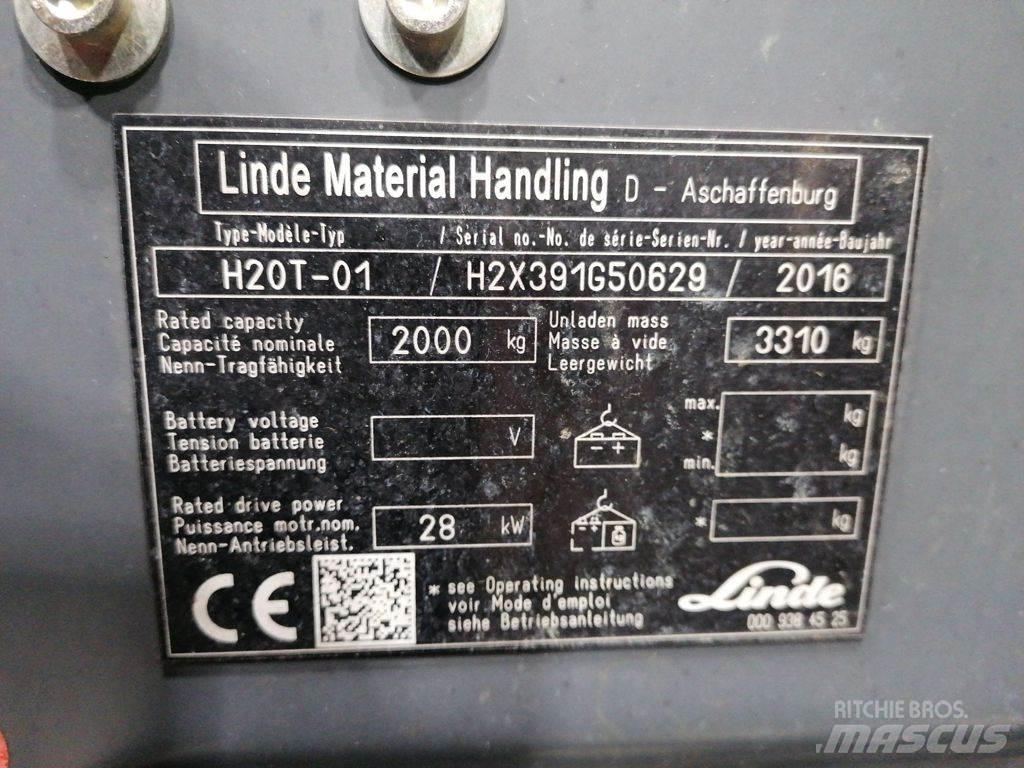 Linde H20T-01 LPG (dujiniai) krautuvai