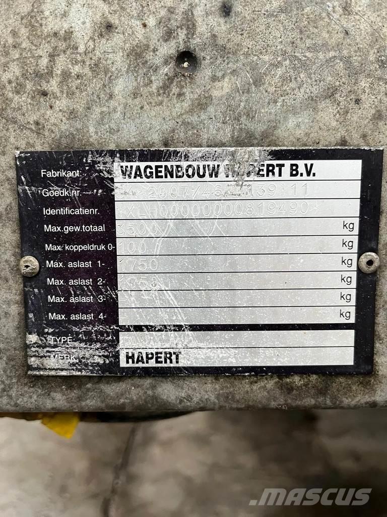 Hapert LF2 Autovežių priekabos