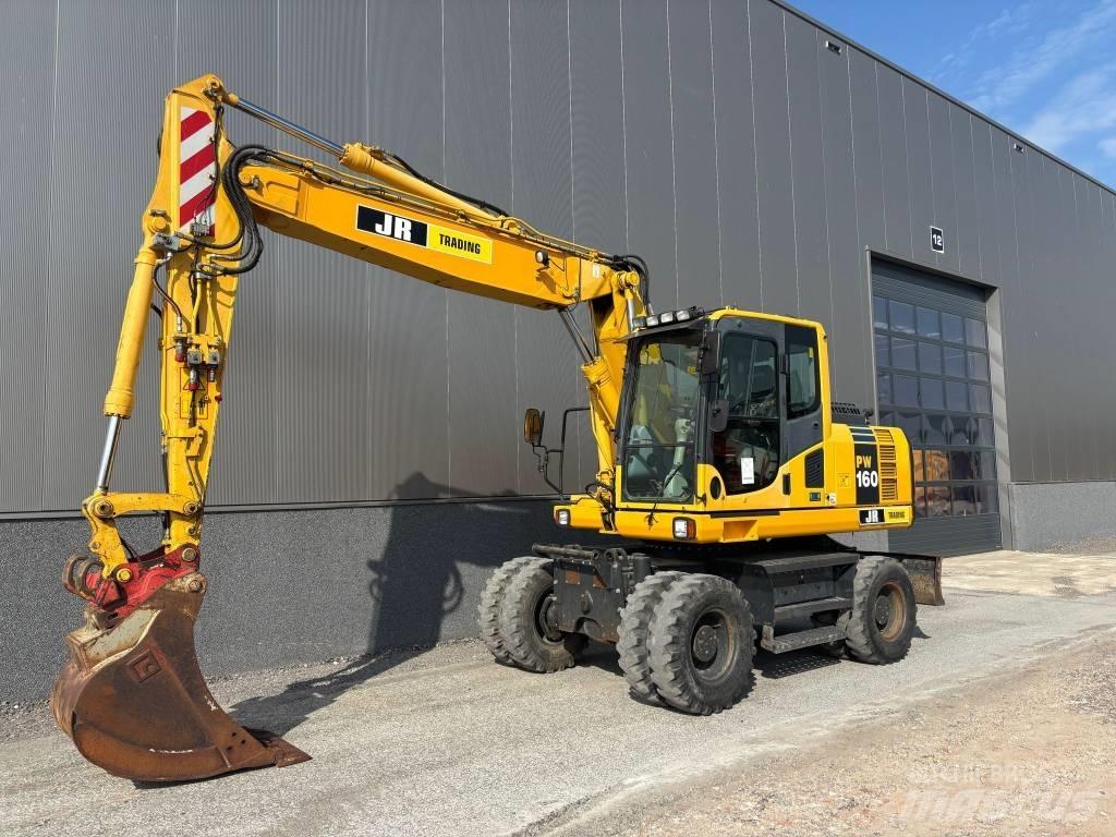 Komatsu PW 160 Ratiniai ekskavatoriai