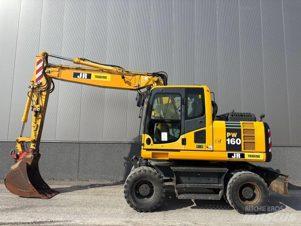 Komatsu PW 160 Ratiniai ekskavatoriai