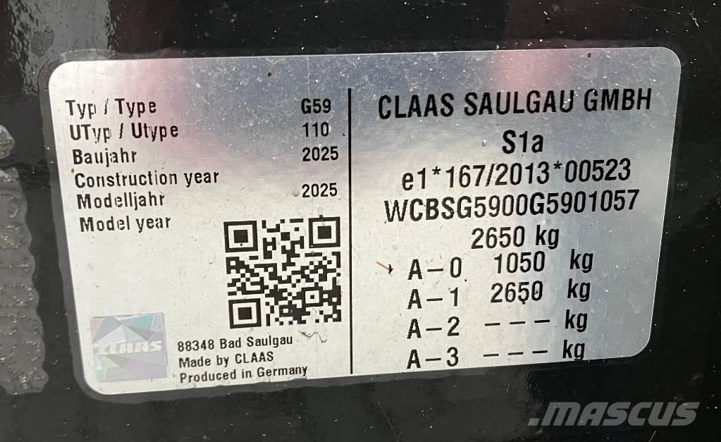 CLAAS Volto 1500 T Šieno grėbliai ir vartytuvai