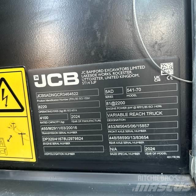 JCB 541-70 Teleskopiniai krautuvai