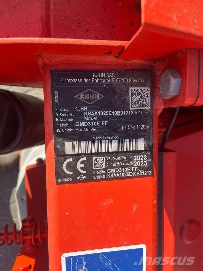 Kuhn GMD 310F Formuojančios žoliapjovės