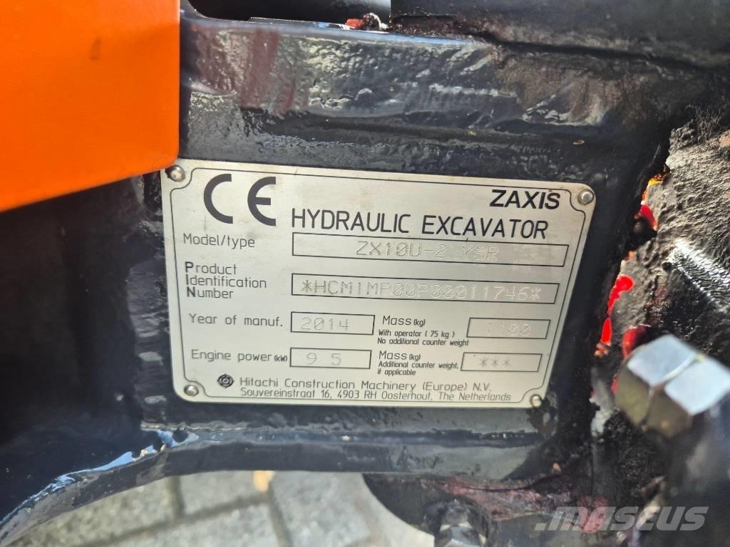 Hitachi ZX 10 U-2 Mini ekskavatoriai < 7 t