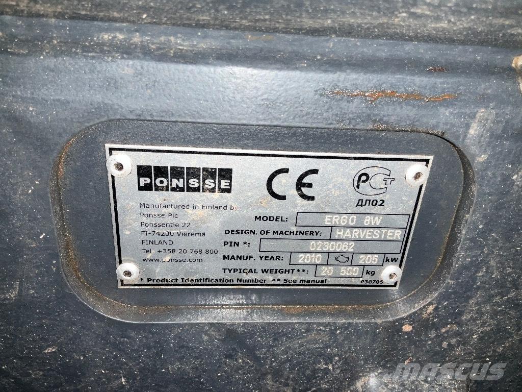 Ponsse ERGO 8W Miško technika (Harvesteriai)