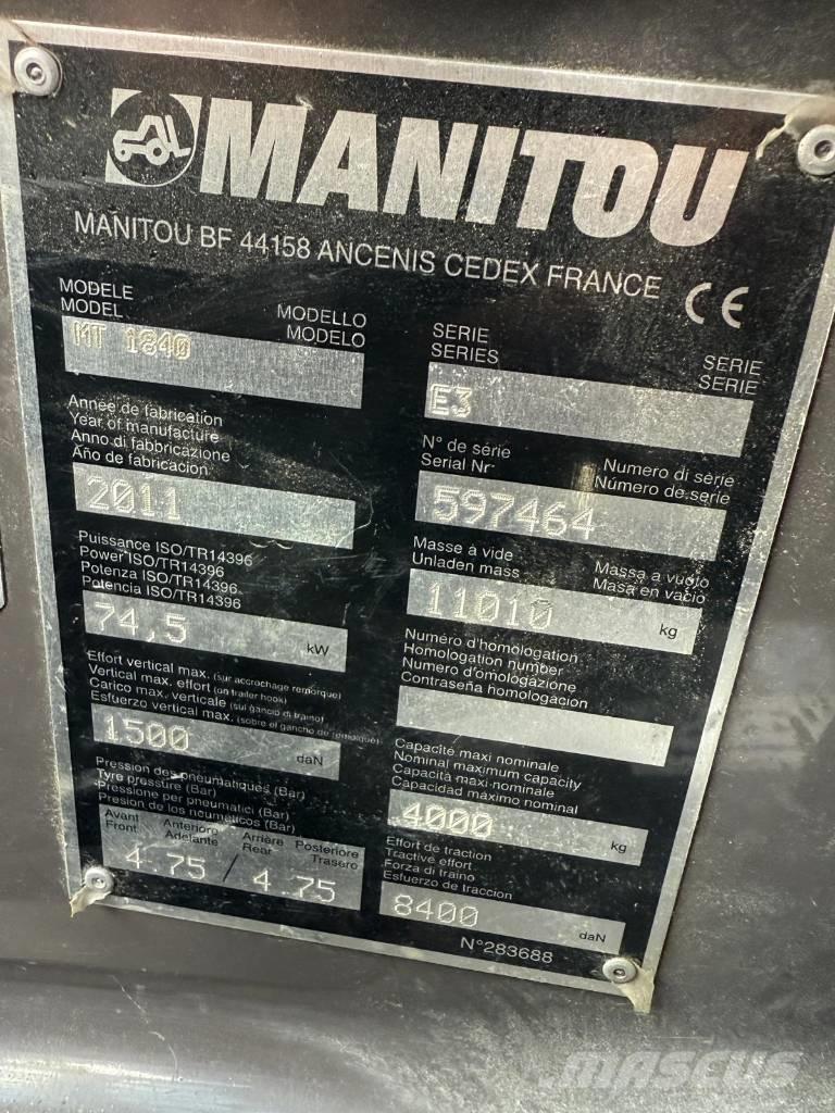Manitou MT 1840 Teleskopiniai krautuvai