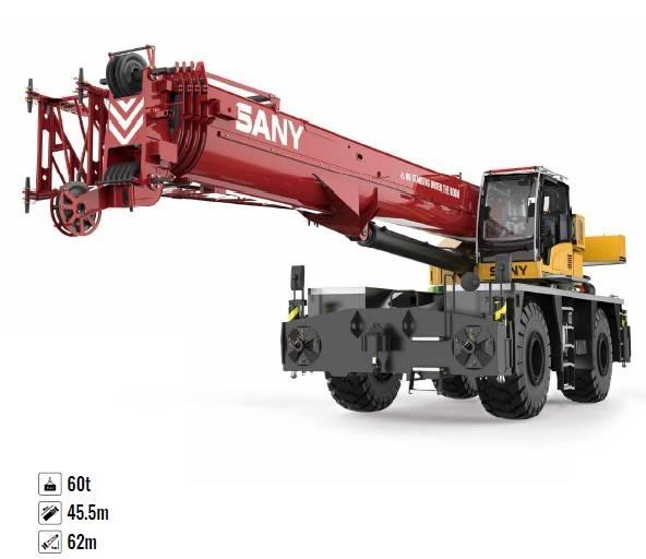 Sany SRE600 Neapdoroto reljefo kranai