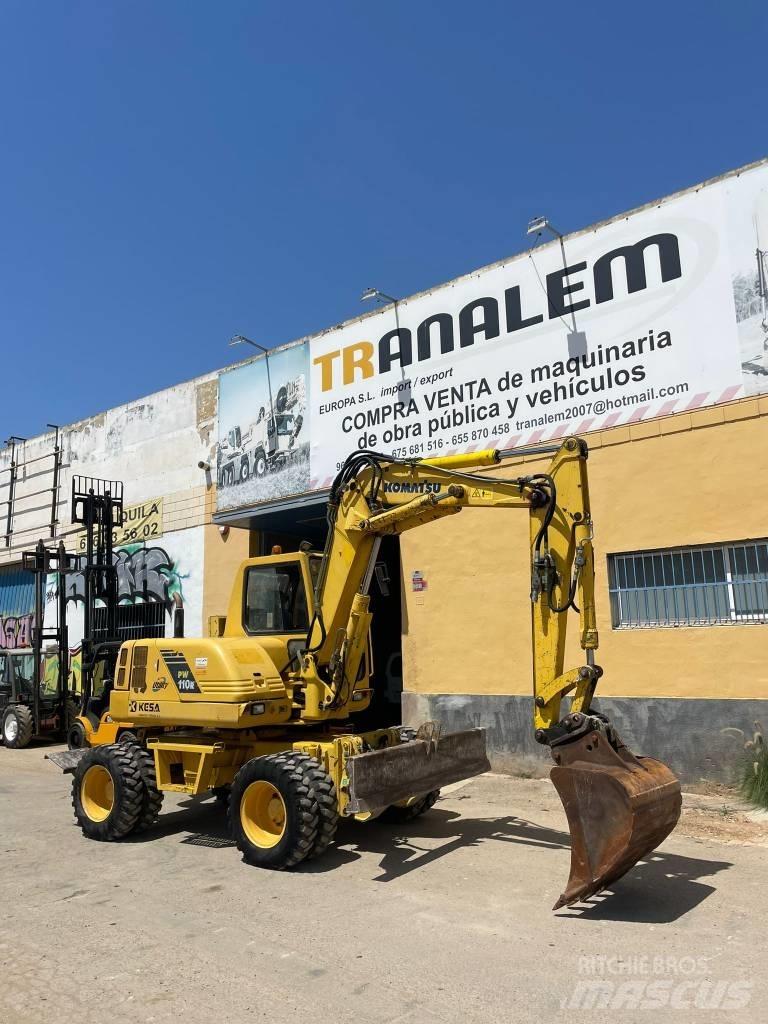 Komatsu PW 110 Ratiniai ekskavatoriai