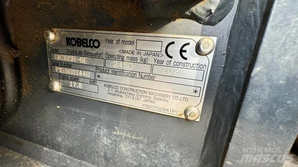 Kobelco SK 30 SR-6E Mini ekskavatoriai < 7 t