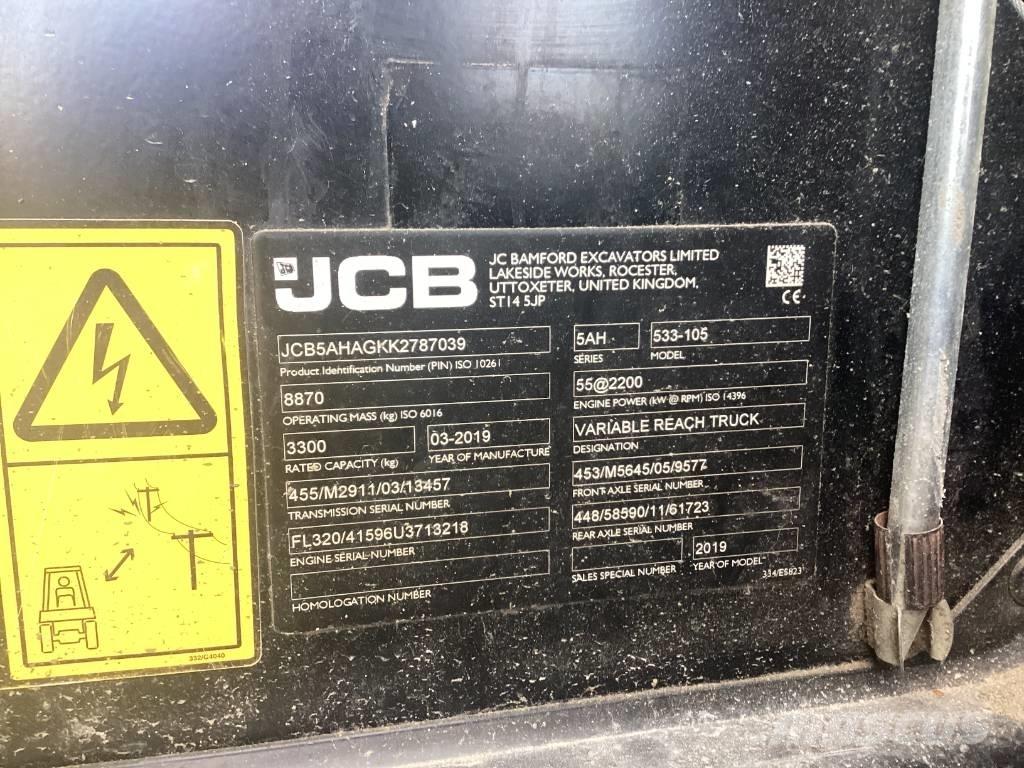 JCB 533-105 Teleskopiniai krautuvai