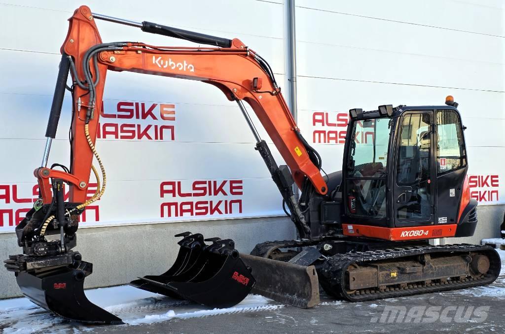 Kubota KX 080-4 Vidutinės galios ekskavatoriai 7-12 t
