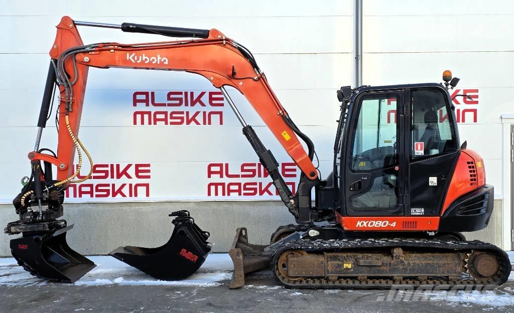 Kubota KX 080-4 Vidutinės galios ekskavatoriai 7-12 t