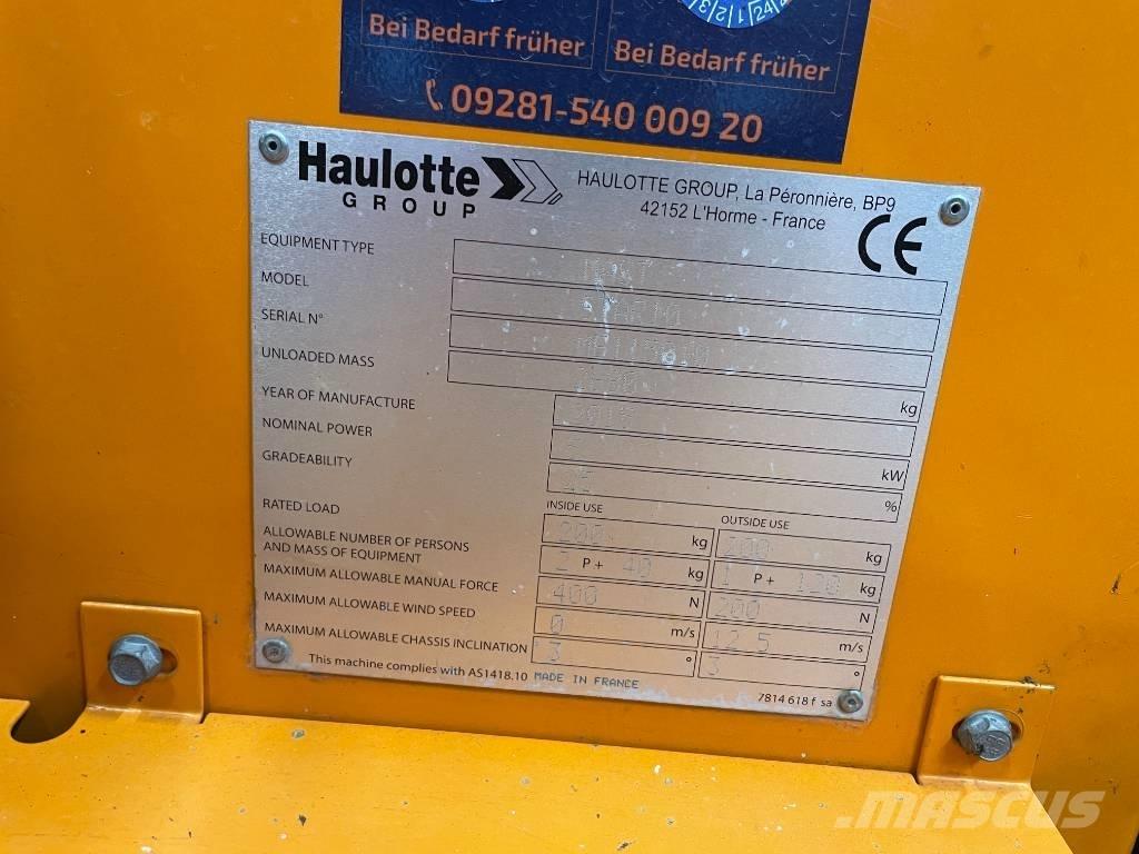 Haulotte Star 10 Vertikalūs stiebiniai keltuvai