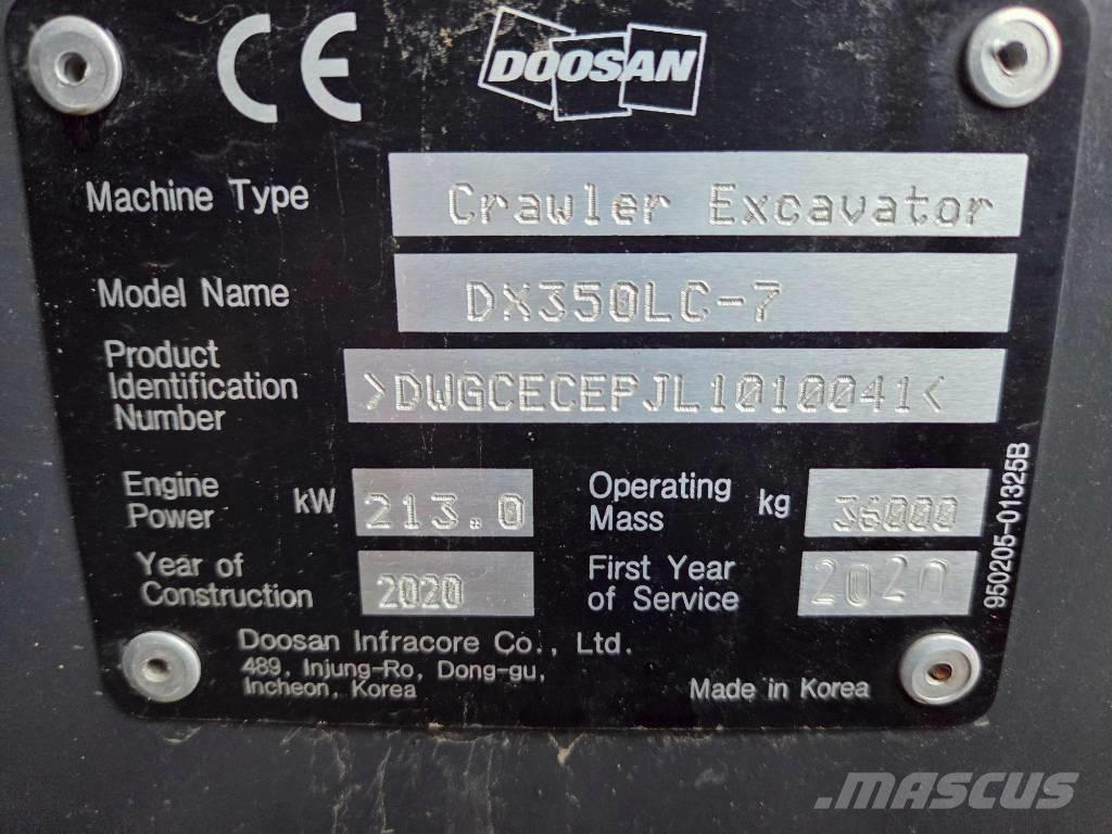 Develon DX 350 LC-7 Vikšriniai ekskavatoriai