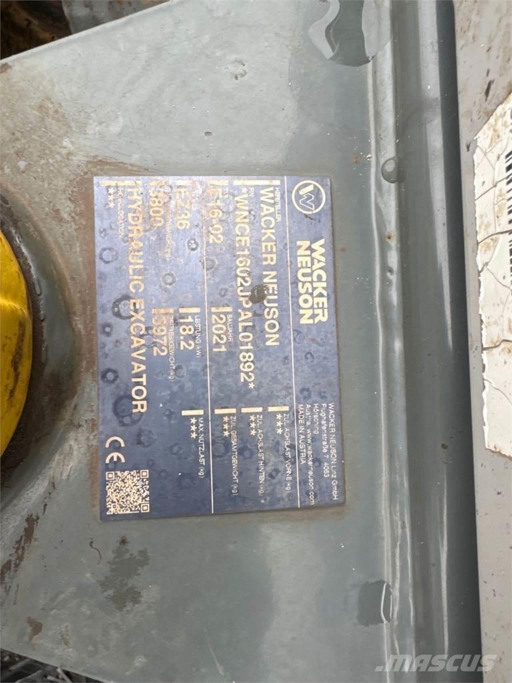 Wacker Neuson EZ36 Vikšriniai ekskavatoriai