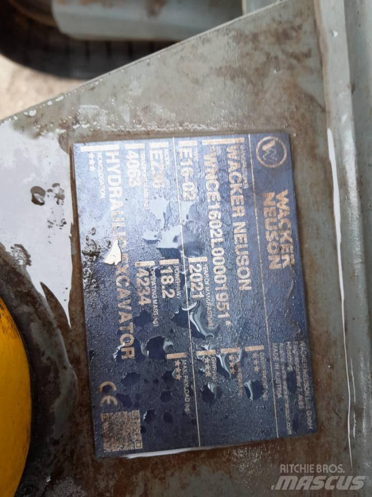 Wacker Neuson EZ 36 Vikšriniai ekskavatoriai