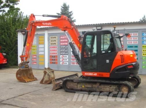 Kubota KX080-4a Vikšriniai ekskavatoriai