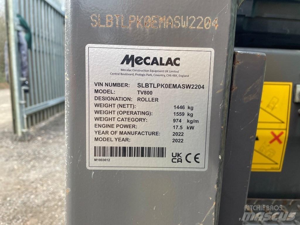 Mecalac TV 800 Porinių būgnų volai
