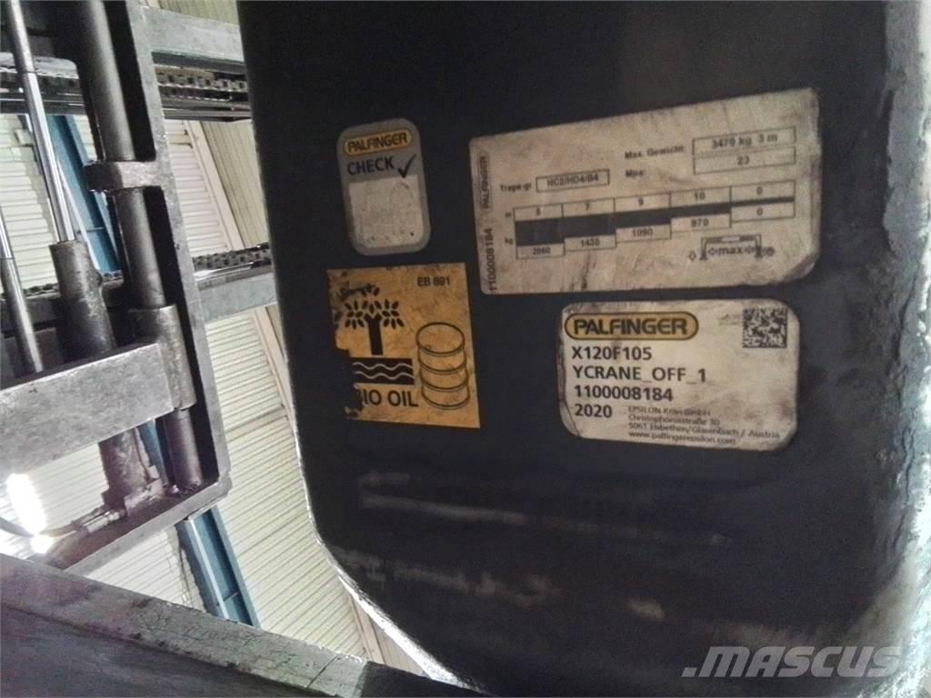 Palfinger X120f105 Medienos transportavimo mašinų kranai