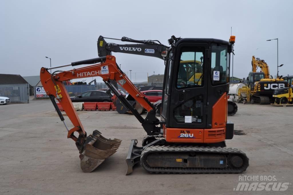 Hitachi ZX 26 U-6 Mini ekskavatoriai < 7 t