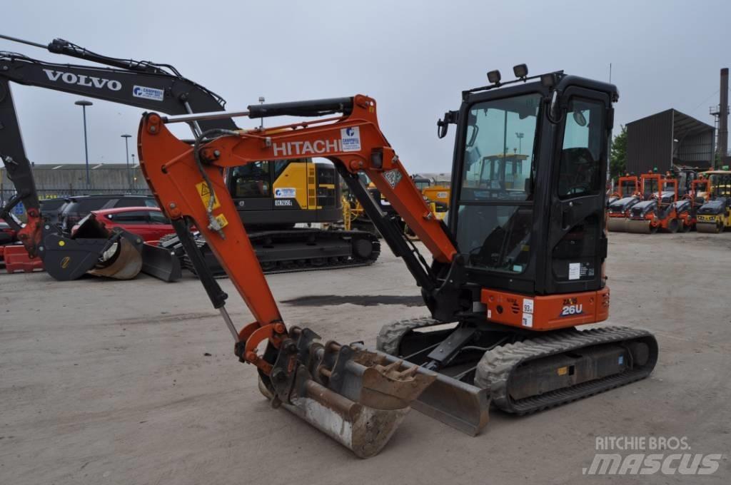 Hitachi ZX 26 U-6 Mini ekskavatoriai < 7 t