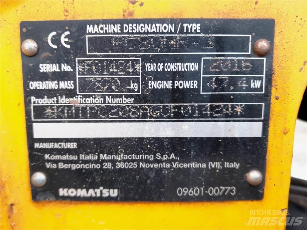Komatsu PC80 Mini ekskavatoriai < 7 t
