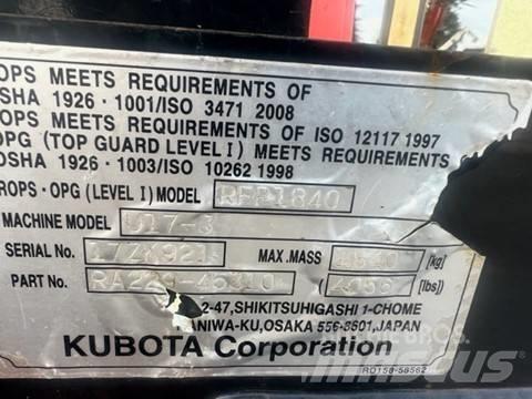 Kubota U 17-3 Mini ekskavatoriai < 7 t