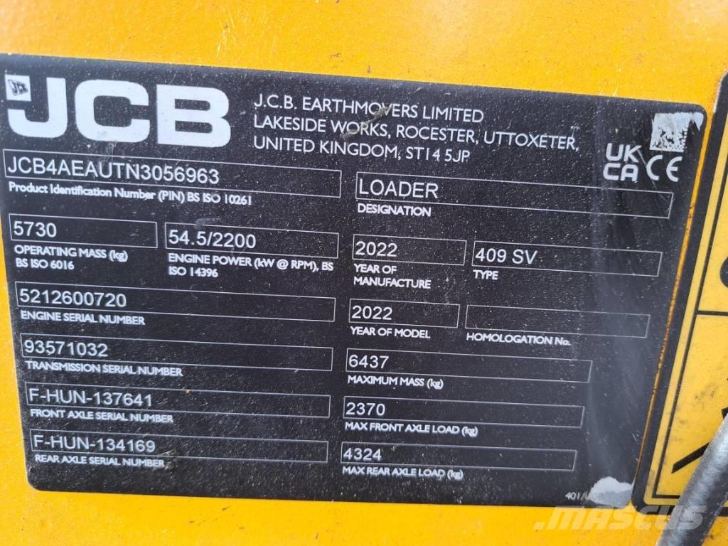 JCB 409 Naudoti ratiniai krautuvai