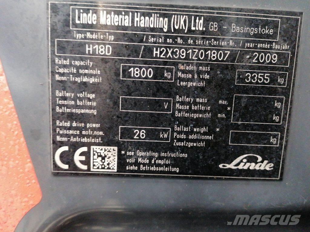Linde H18D Dyzeliniai krautuvai