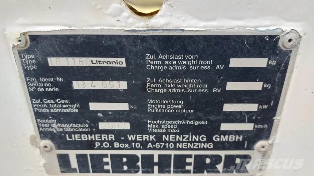 Liebherr LR 1160 Vikšriniai kranai