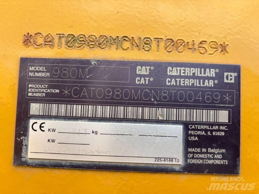 CAT 980 M Naudoti ratiniai krautuvai
