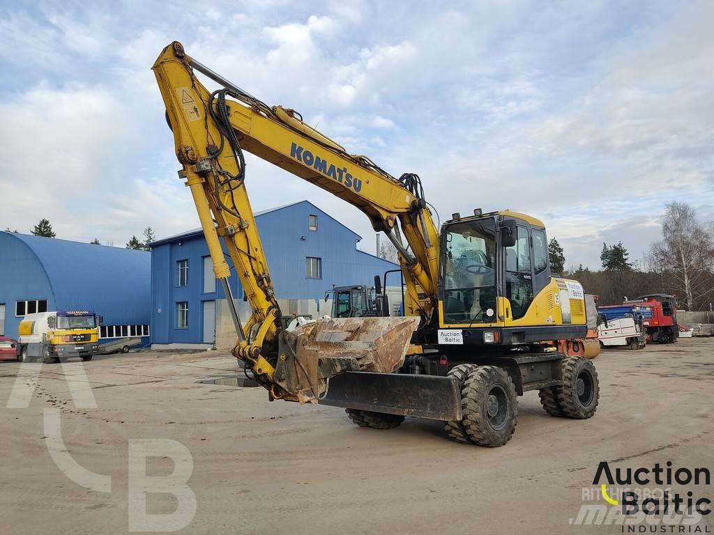 Komatsu PW160-7 Ratiniai ekskavatoriai