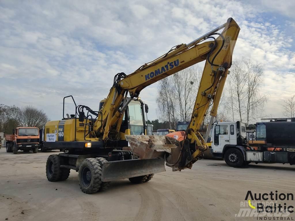 Komatsu PW160-7 Ratiniai ekskavatoriai
